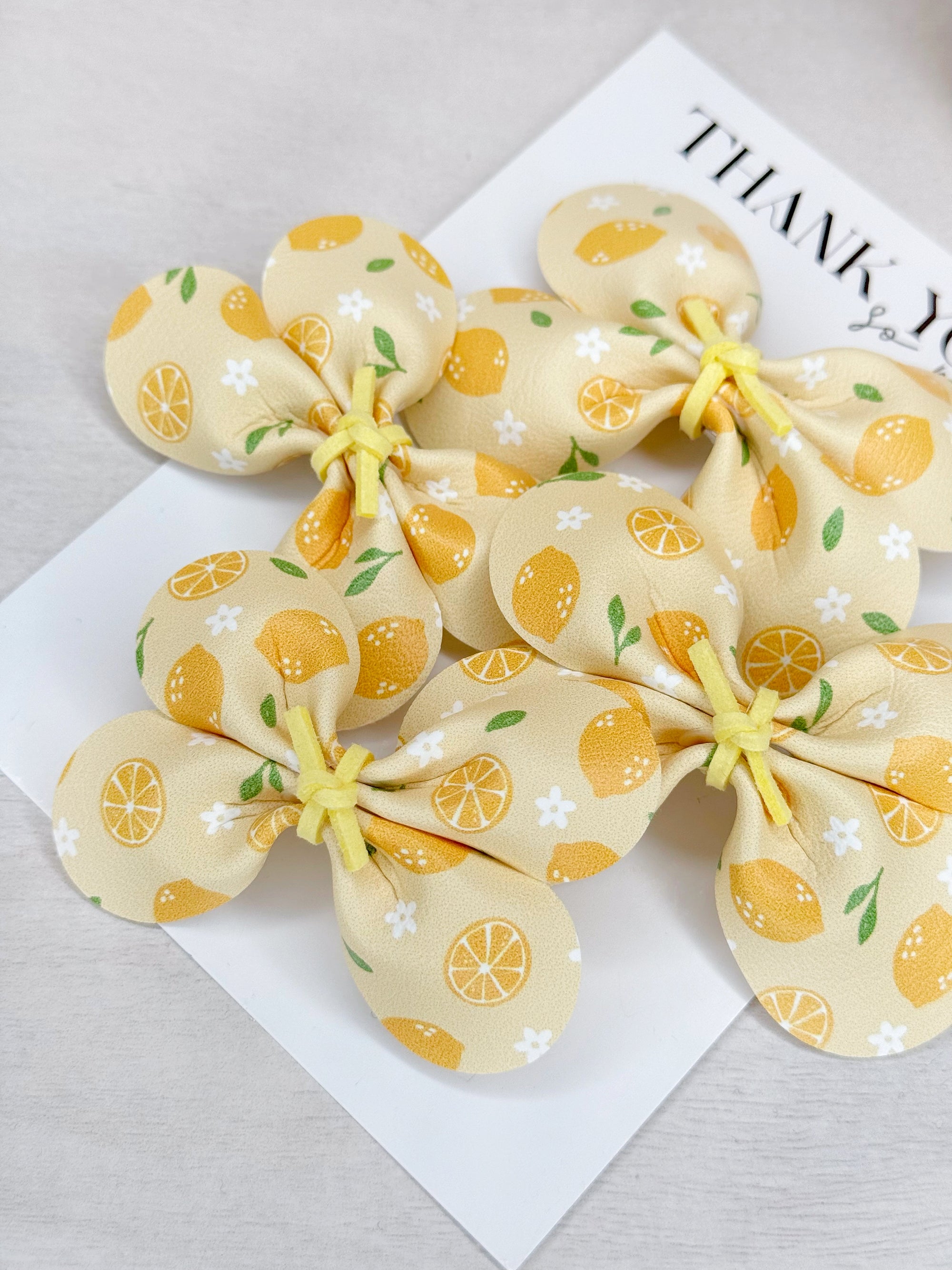 Lemon Sorbet Baby Bow
