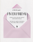 FIVER FRIDAY OFFER ( AVAILABLE FOR 24HRS ONLY)