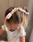 Our Pink & Peach Two Toned Pearl Bambi Girls Bows