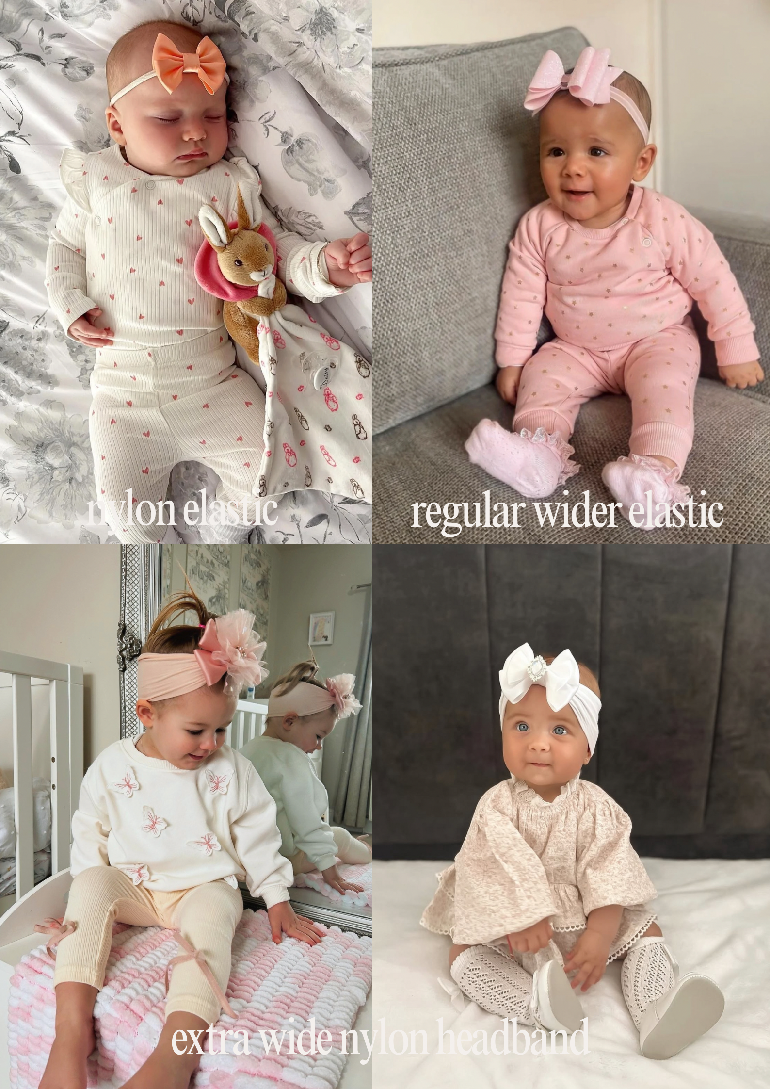 Customise Your Own Satin Bebe Baby Bows