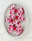 Strawberries & Bows Mini Capri & Prinny Baby Bows