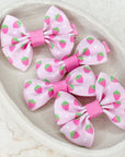 Strawberry Margarita Mini Capri & Prinny Baby Bows