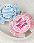 Happy Birthday Mummy/Daddy Capri Baby Bow