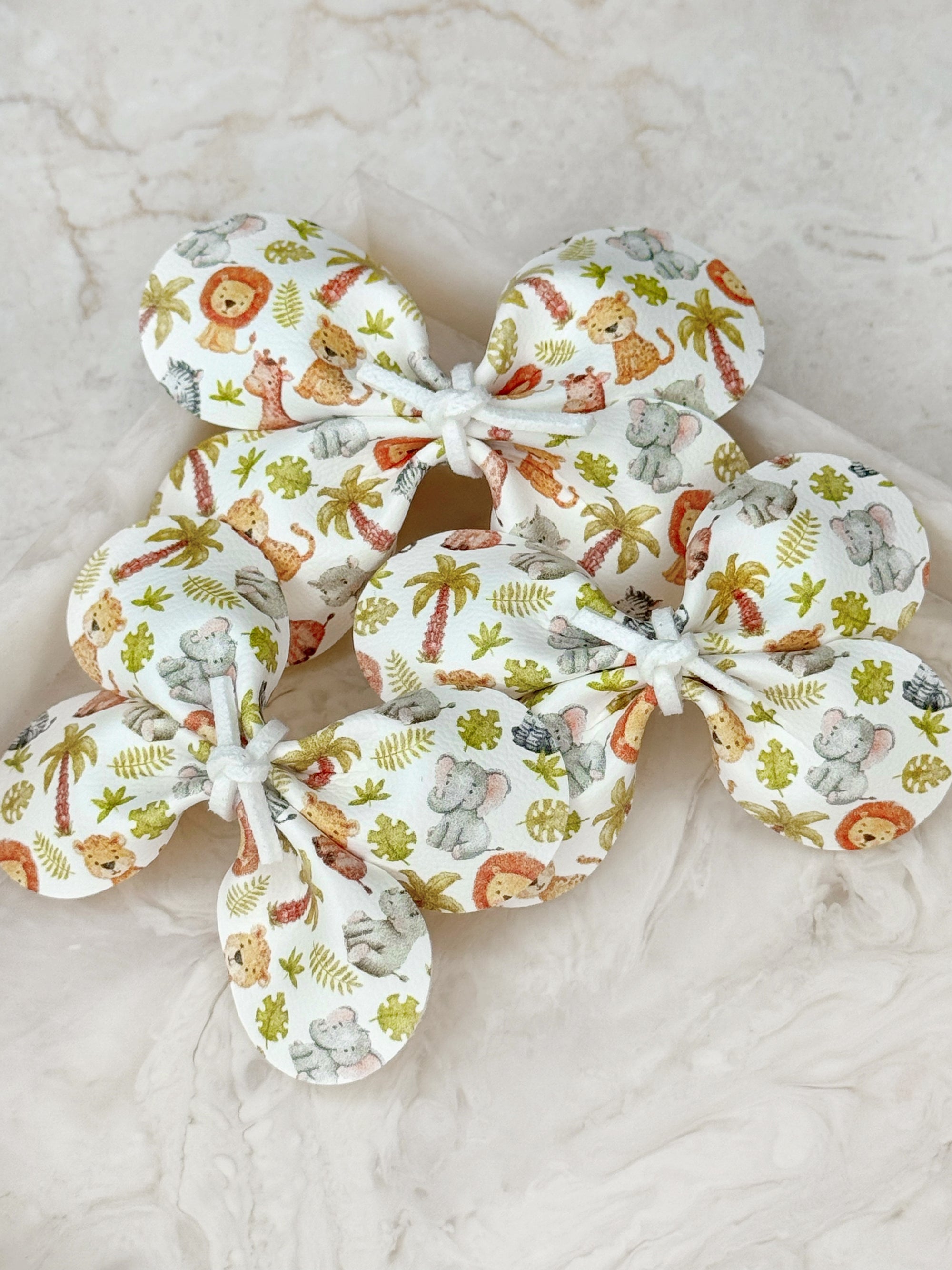 Jungle Friends Baby Bow