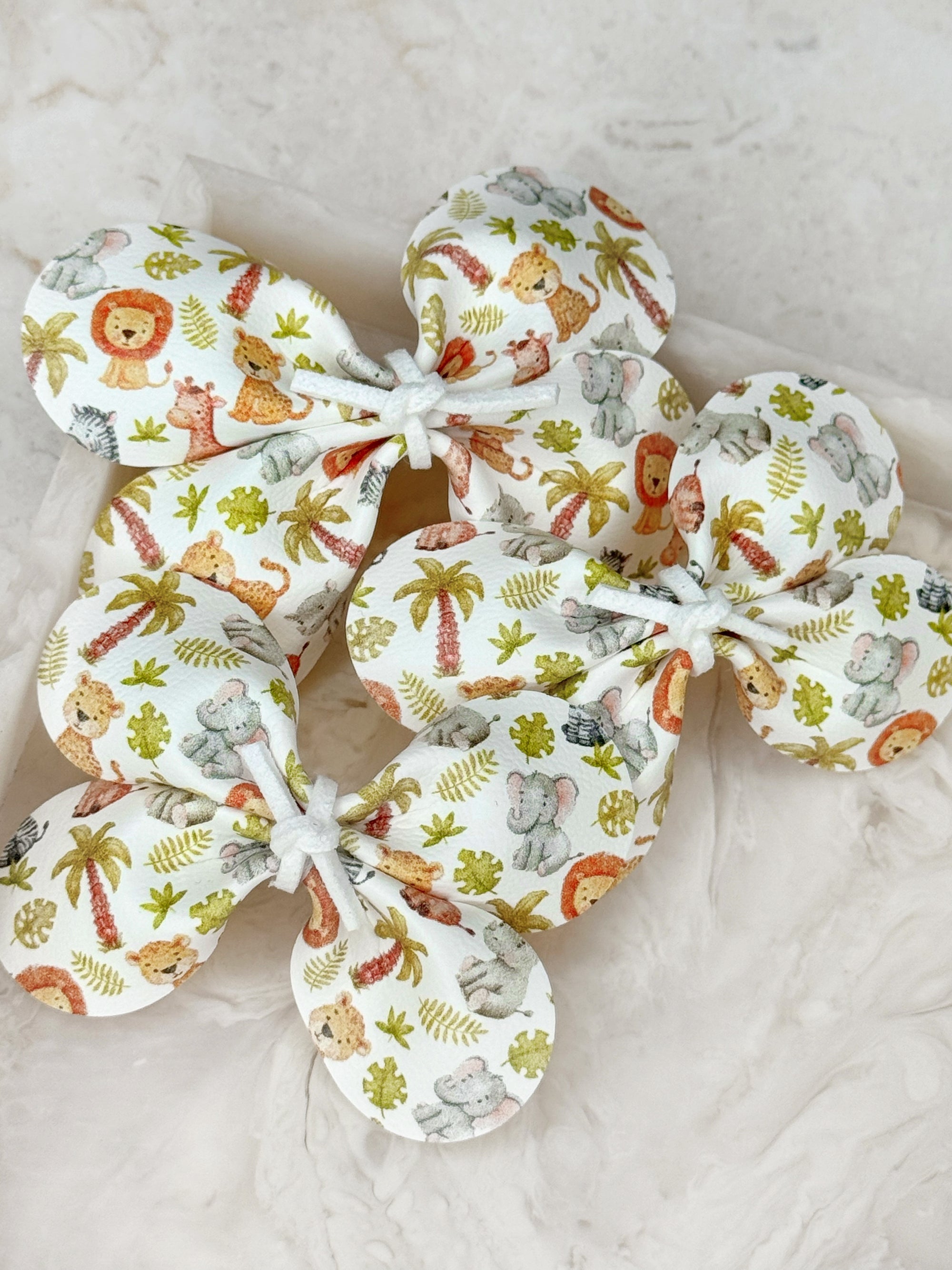 Jungle Friends Baby Bow