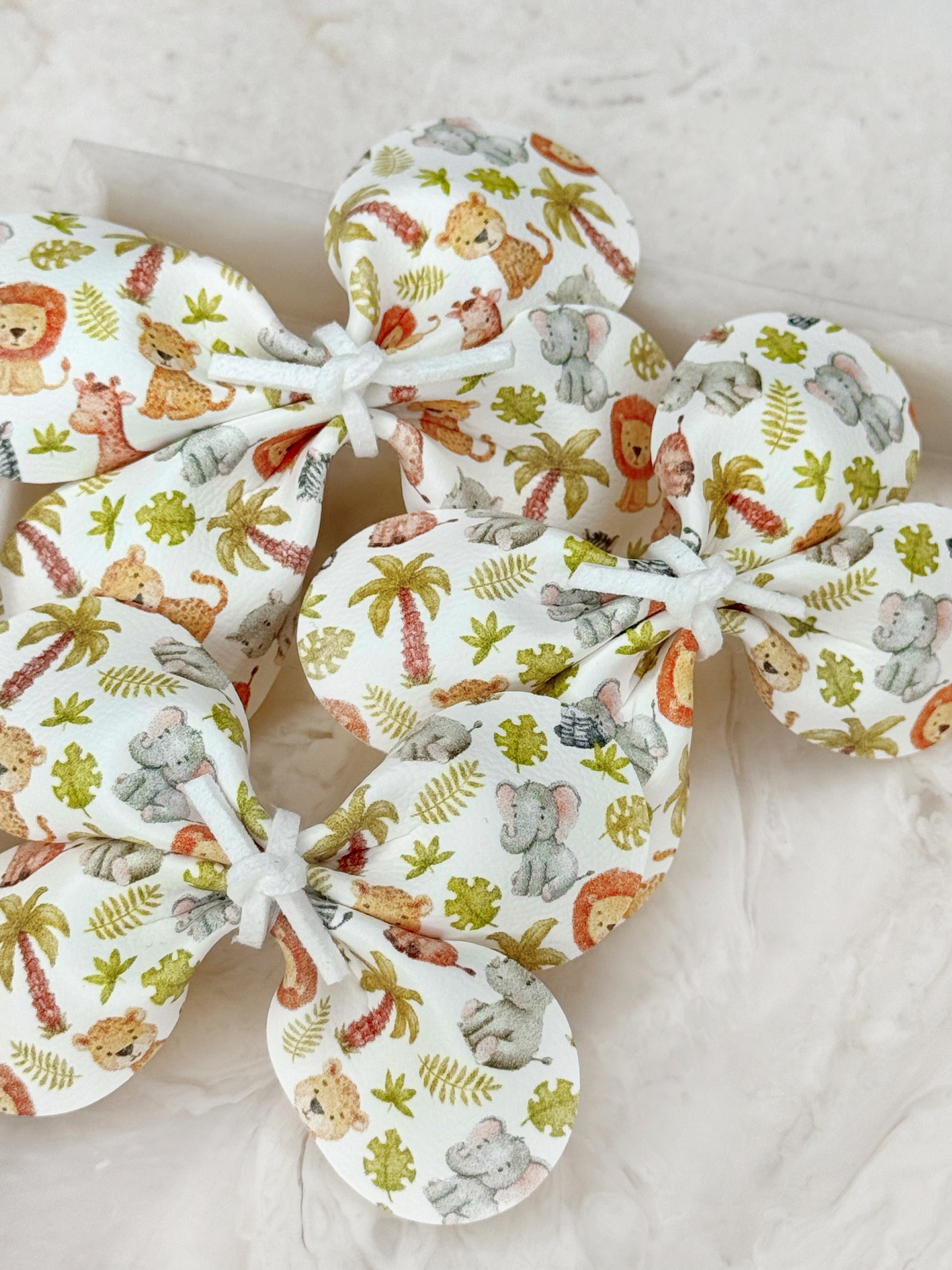 Jungle Friends Baby Bow