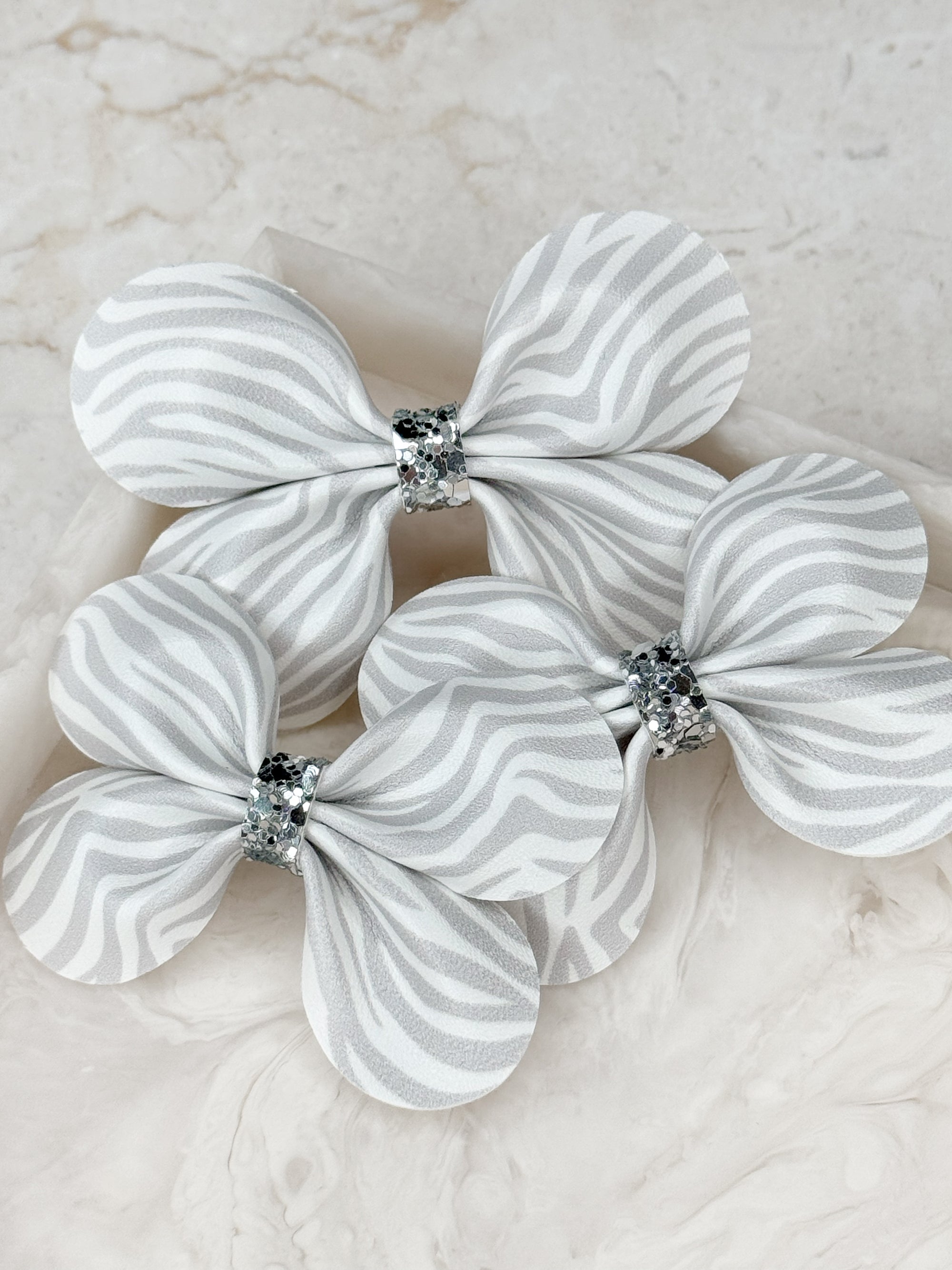 Zebra Print Baby Bow