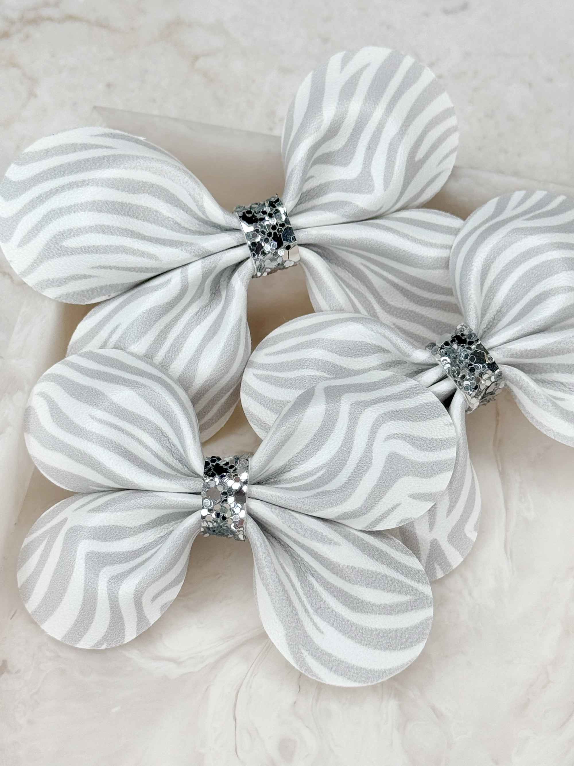 Zebra Print Baby Bow