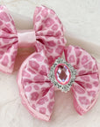 Pink Leopard Capri Baby Bow