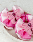 She’s Just A Girl Satin Baby Bow