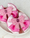 She’s Just A Girl Satin Baby Bow
