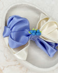 Blueberry Ivy Satin Bow