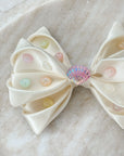 Sea Shells By The Sea Shore Ivy Satin Bow