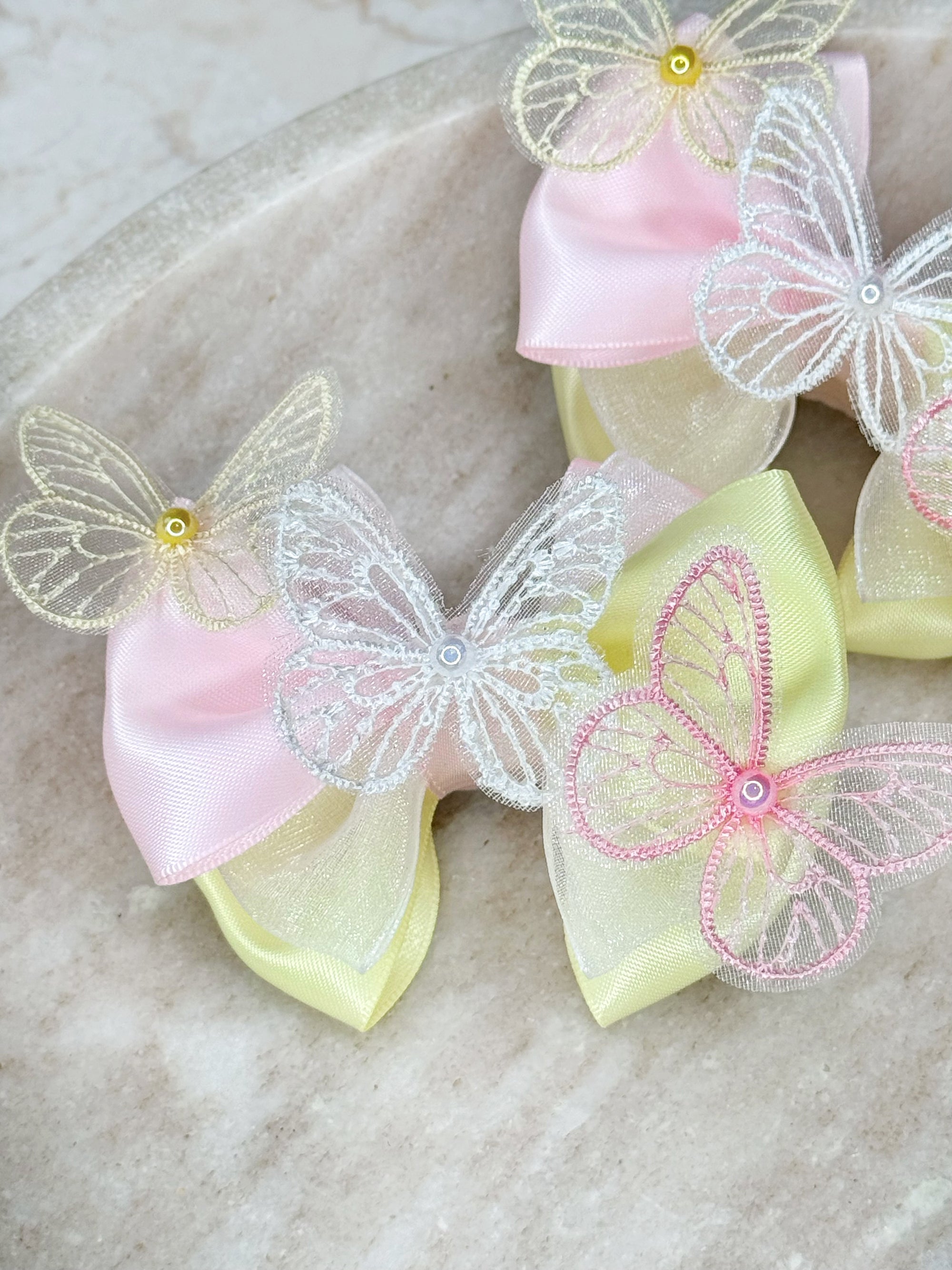 Butterflies Of Summer Baby Bow