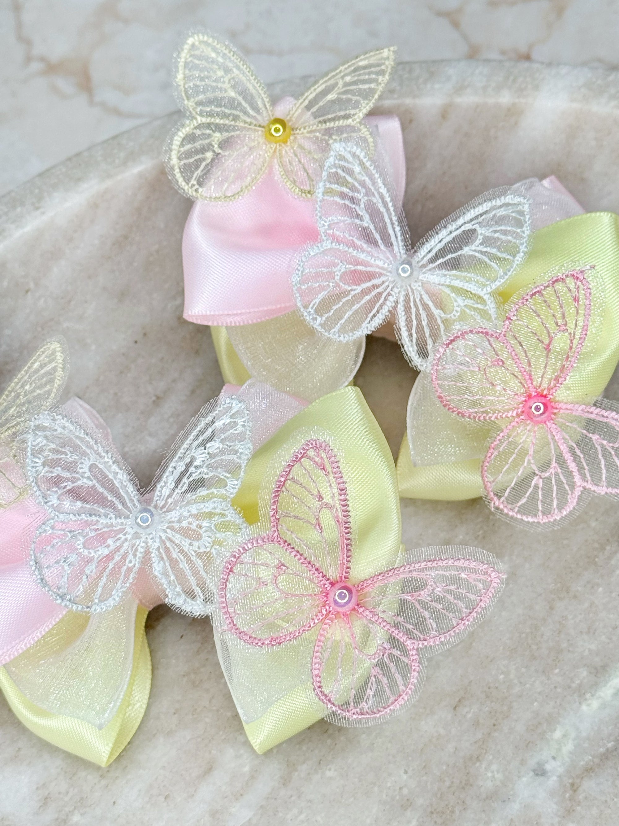 Butterflies Of Summer Baby Bow