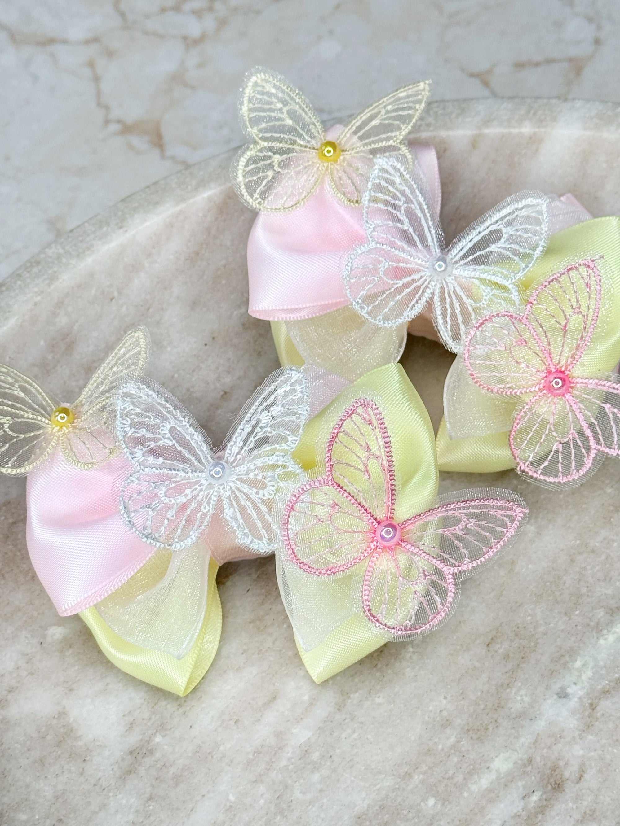 Butterflies Of Summer Baby Bow