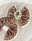 Classic Leopard Capri Baby Bow