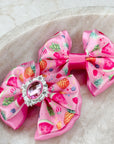 Fruit Salad Satin Baby Bow