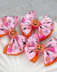 Trick Or Treat Capri Baby Bow