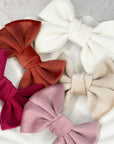 Velvet Capri Baby Bows