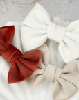 Velvet Capri Baby Bows