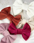 Velvet Capri Baby Bows