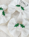 Vanilla Strawberry Capri Baby Bow
