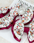 Mulberry Wine Capri Baby Bow
