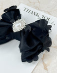 Her Little Black Bow Capri Baby Bow