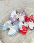 Floating Butterflies Capri Baby Bow