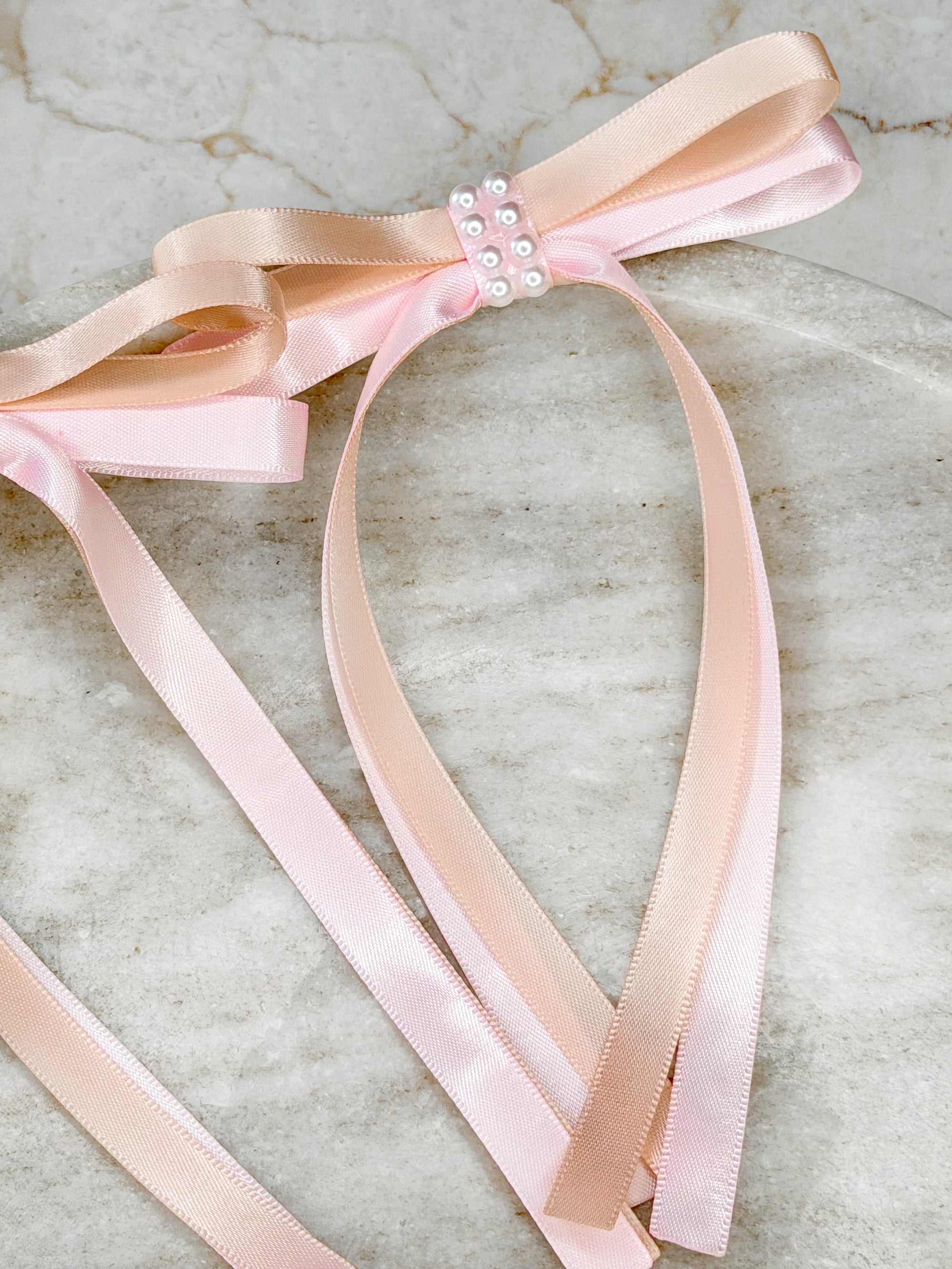 Our Two Toned Pearl Bambi Girls Bows