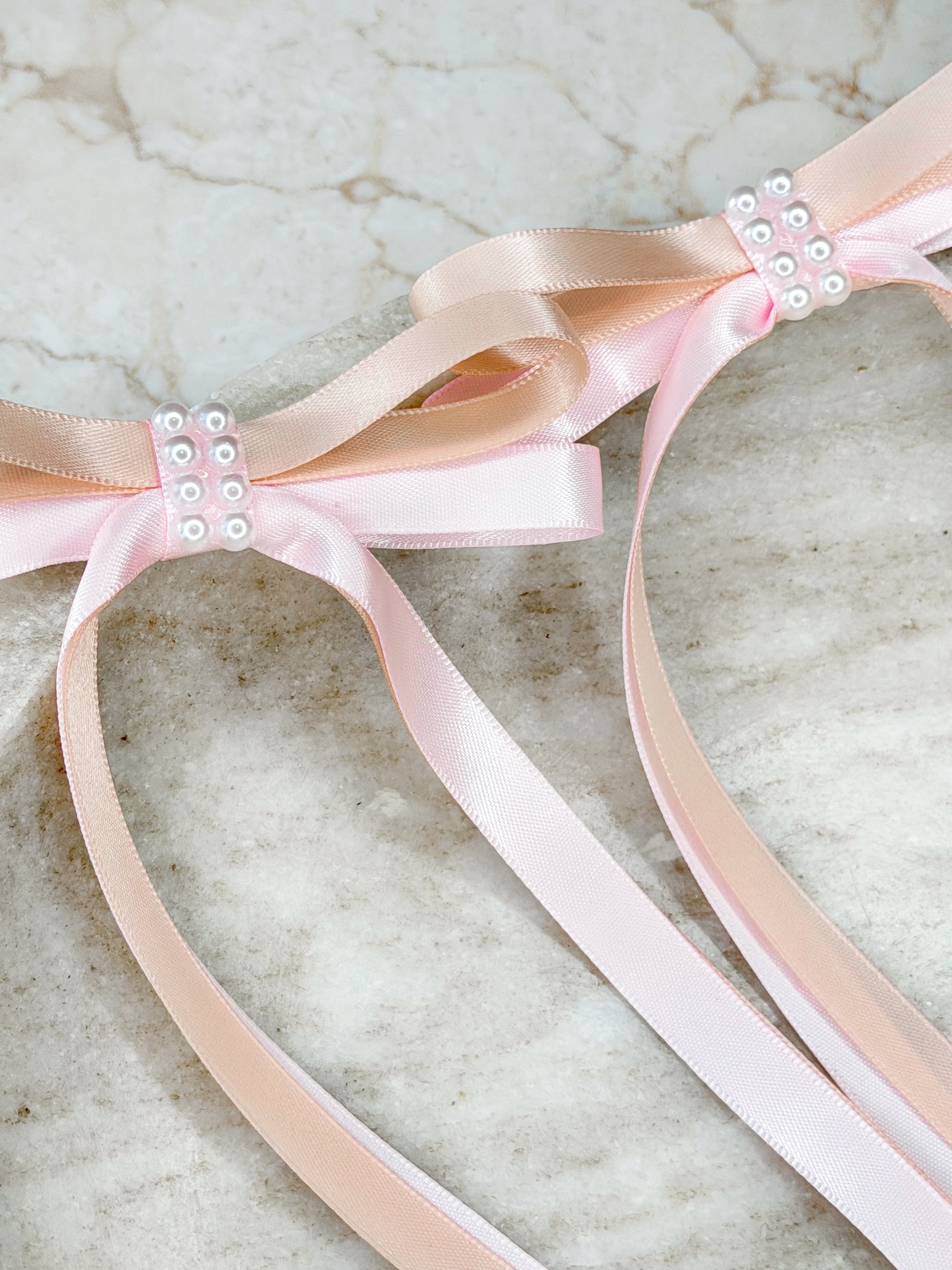 Our Two Toned Pearl Bambi Girls Bows