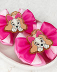 Pink Pup Capri Baby Bow