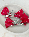 Polka Dot Every Girl Needs Her Crown Pigtail Set