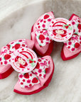 Strawberry Girly Capri Baby Bow