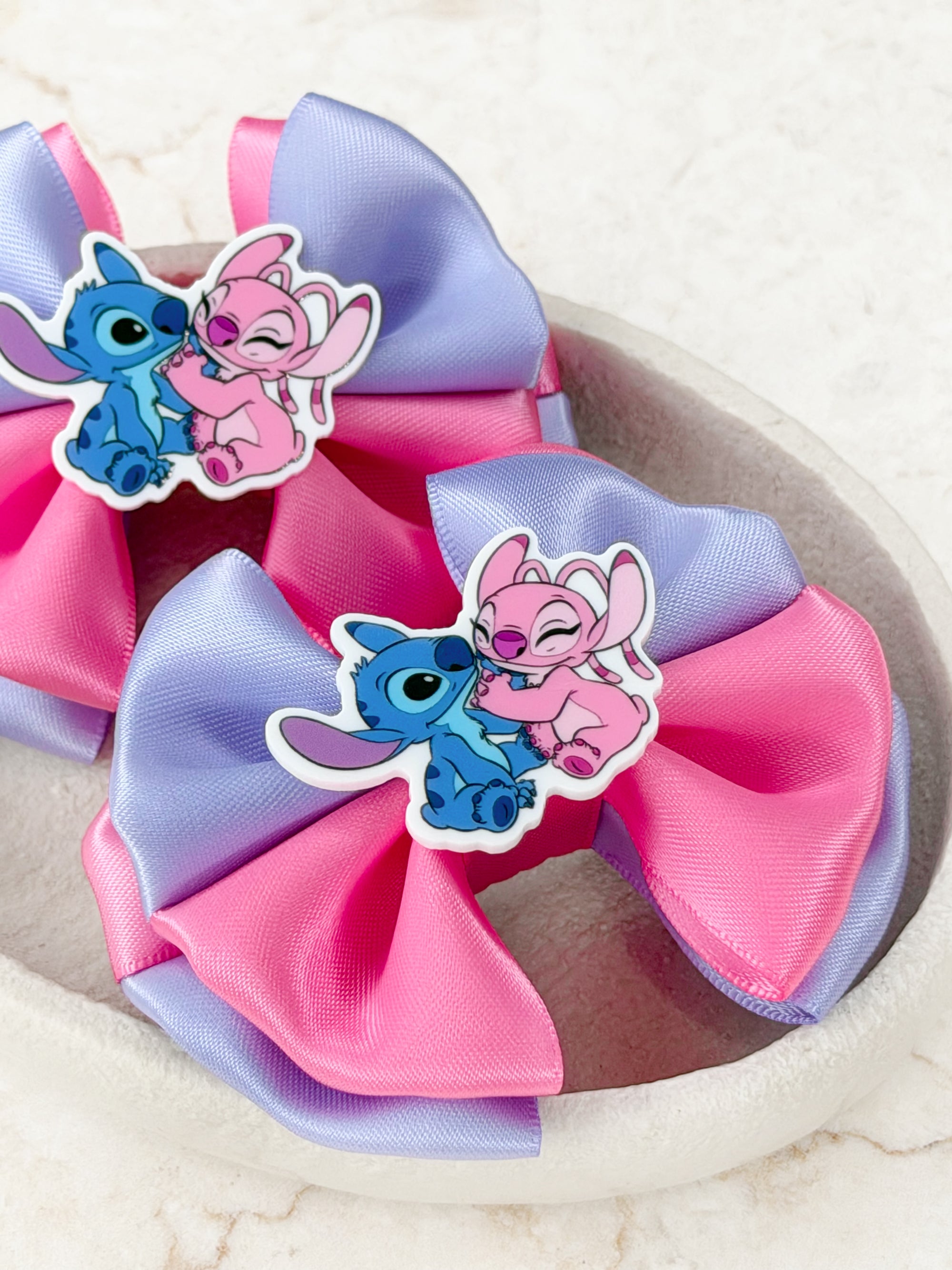Pink &amp; Blue Capri Baby Bow