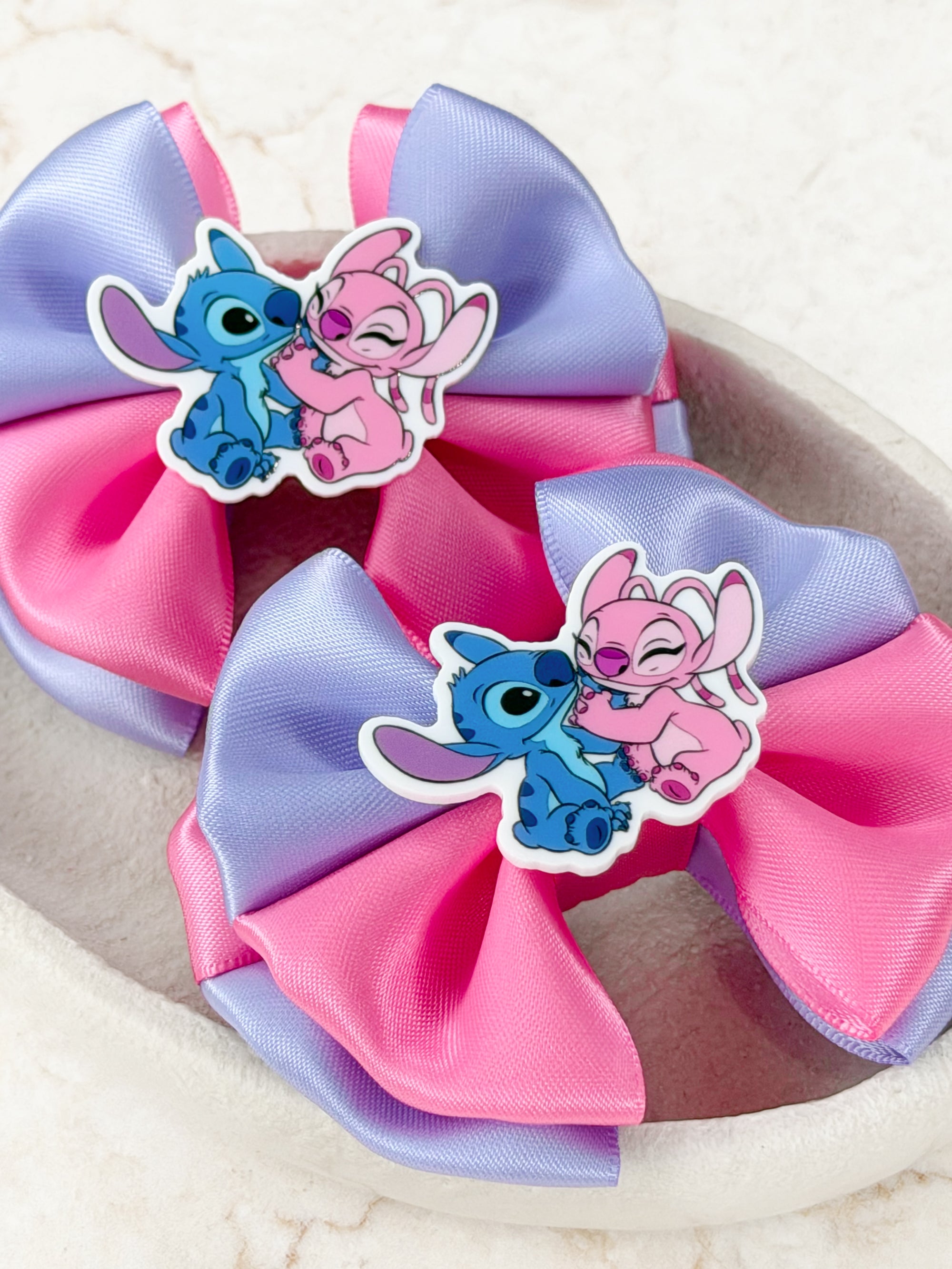 Pink &amp; Blue Capri Baby Bow