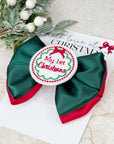 My 1st Christmas Capri Baby Bow