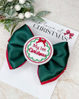 My 1st Christmas Capri Baby Bow