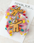 Yellow Bear Capri Baby Bow