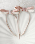 Our Ivory & Mocha Two Toned Pearl Bambi Girls Bow