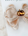 Pumpkin Pie Ivy Satin Bow