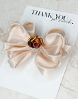 Pumpkin Pie Ivy Satin Bow