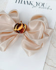 Pumpkin Pie Ivy Satin Bow