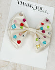 Our Satin Fun Gem Capri Baby Bows