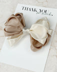 Champagne Pop Ivy Satin Bow