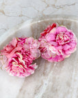 Pink Blooming Flower Pigtail Set