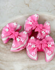 Pink To Make The Boys Wink Capri Baby Bow