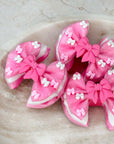 Pink To Make The Boys Wink Capri Baby Bow