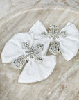 Christening Crucifix Capri Bow